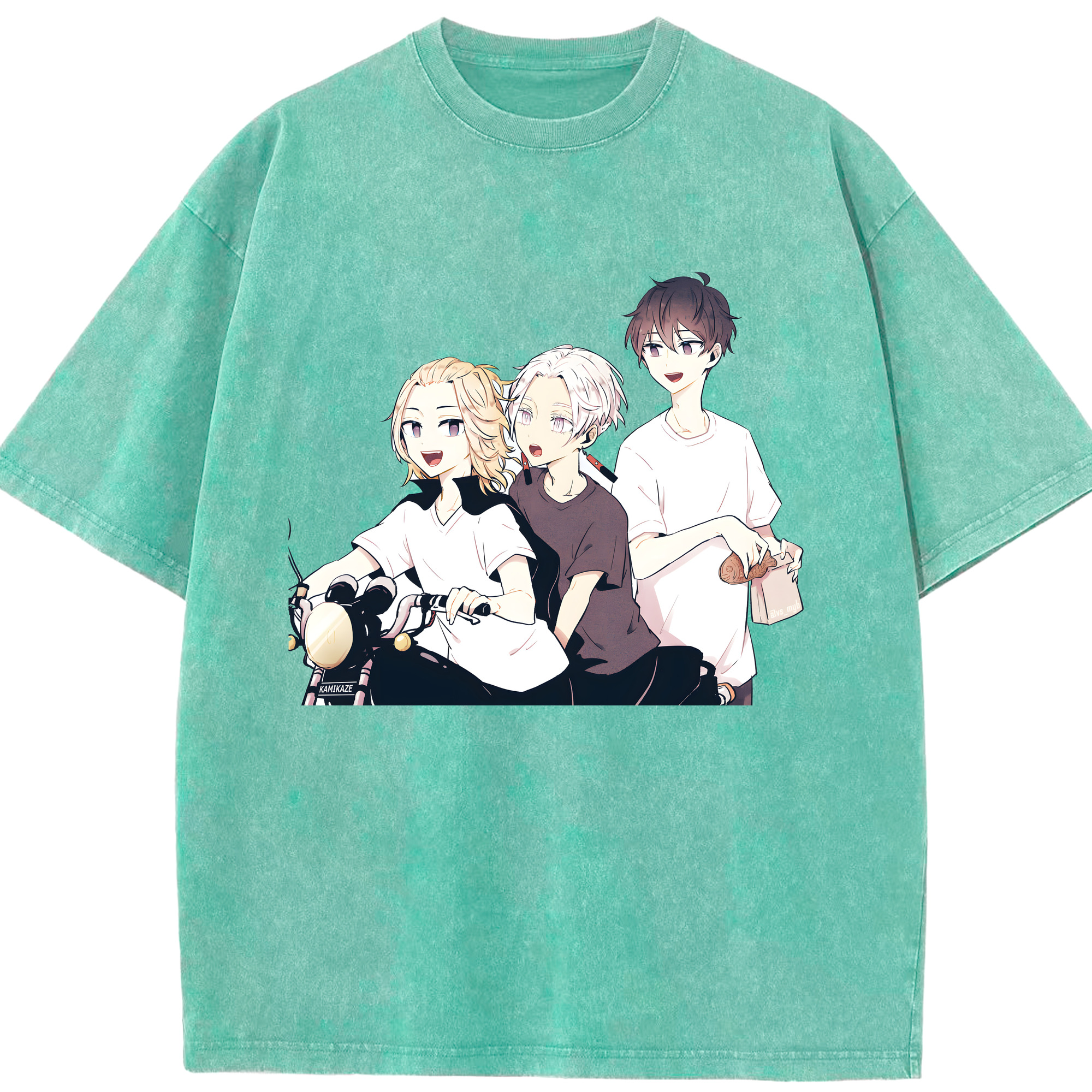 （画像用） 東京リベンジャーズ Tokyo Revengers 綿100% ヴィンテージ風 半袖Tシャツ（フロントプリント）